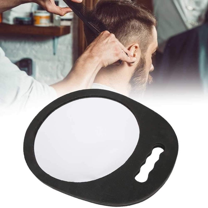 woobles Hairdressing sponge mirror, Portable Wear Resistant Desktop Round Makeup Vanity Mirror, Dressing mirror, Beauty salon mirror Home Cosmetic Tool(black) - Image 2